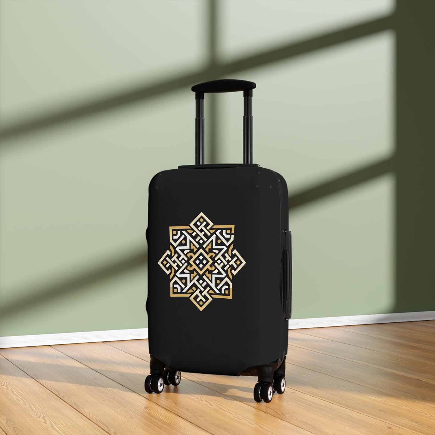 Golden Moorish Star | Black Luggage Sleeve