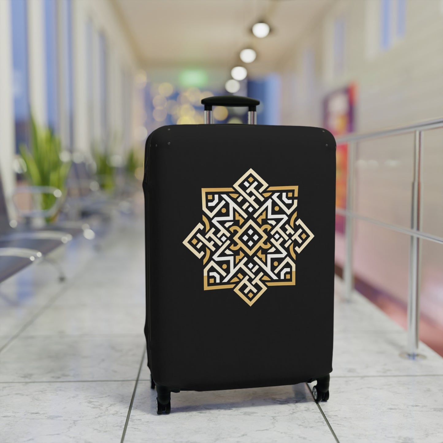 Golden Moorish Star | Black Luggage Sleeve