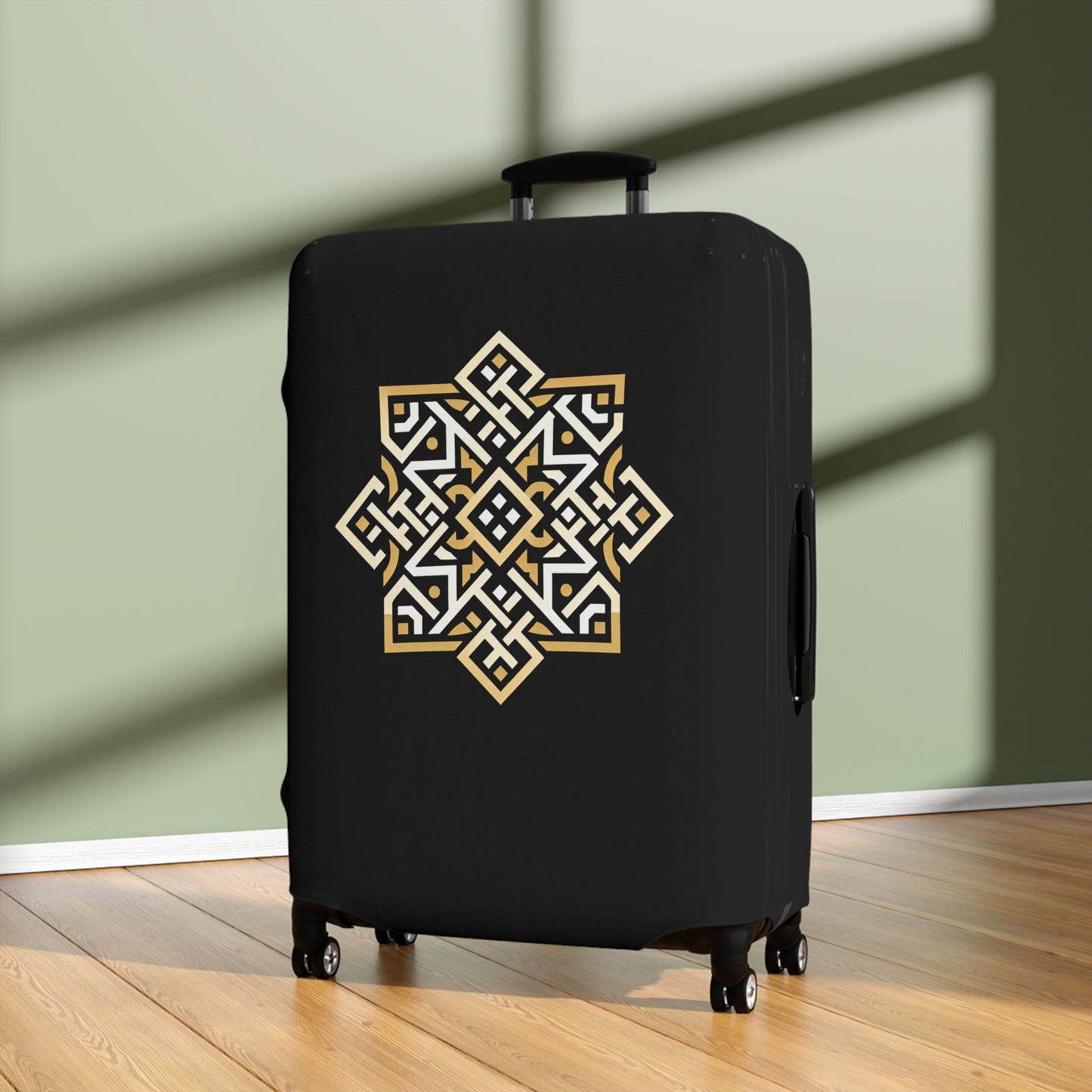 Golden Moorish Star | Black Luggage Sleeve