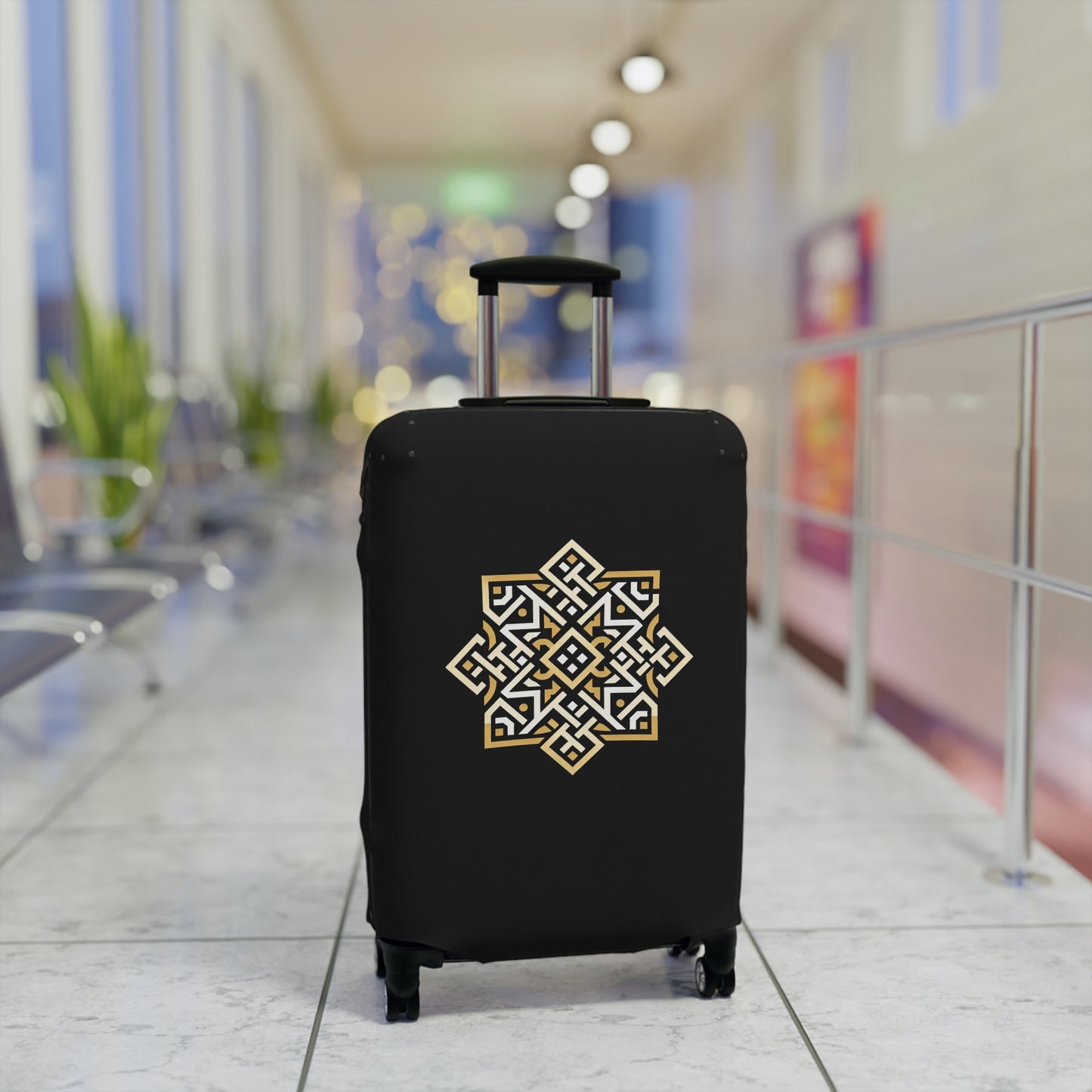 Golden Moorish Star | Black Luggage Sleeve